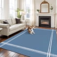 thumbnail image 1 of Pure Royalblue Area Rug 5x8 FT, Non Slip Bedroom Throw Carpet, Simple Solid Color Washable Soft Floor Carpet Non-Shedding Rug for Living Room Nursery Dorm Office, 1 of 9