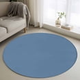 thumbnail image 1 of Pure Royalblue Round Area Rug 3.3 FT, Non Slip Small Entryway Kitchen Mat, Simple Solid Color Washable Soft Circular Rug Non-Shedding Door Mat for Bathroom Playroom Kids Room, 1 of 9