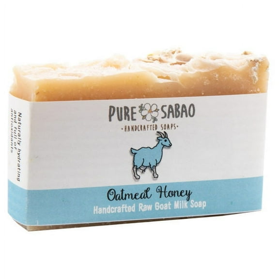 Pure Sabao Oatmeal Honey - Goat Milk Soap – Handmade Natural Soap – Organic Shea Butter