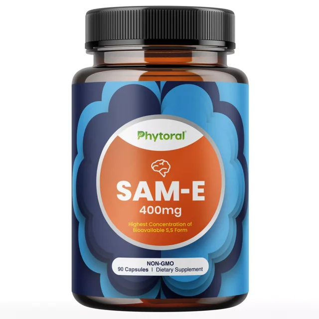 Pure Sam E Vitamin Supplement 400mg Per Serving Memory for Brain