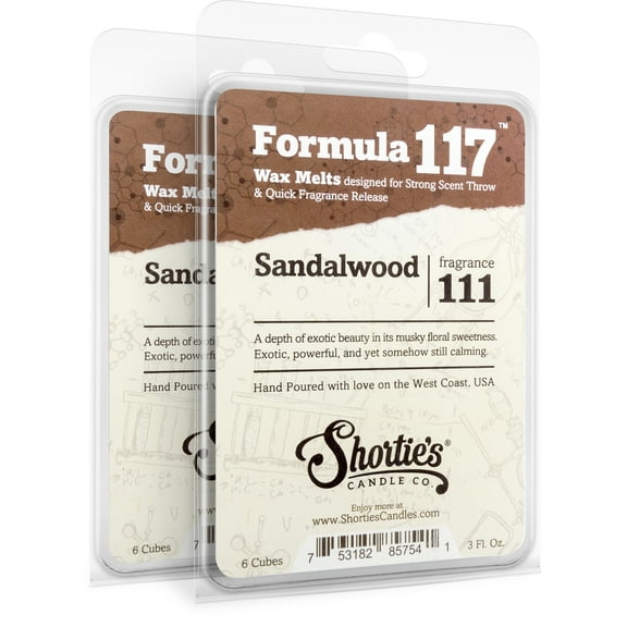 Pure Sandalwood Wax Melts Multi Pack - Highly Scented + Natural Oils - Shortie's Candle Company