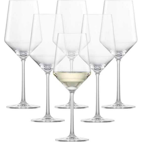 Pure Sauvignon Blanc White Wine Glass (Set of 6), Graceful Glasses for Wine, Dishwasher-Safe Tritan Crystal Glasses, Made in Germany (14 Ounce)