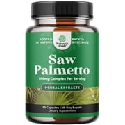 Pure Saw Palmetto Extract Capsules - Enhanced Hair Growth Supplement with Saw Palmetto for Women and Men - Saw Palmetto Capsules with Anti Aging Hair Vitamins for Faster Hair Growth for Men and Women