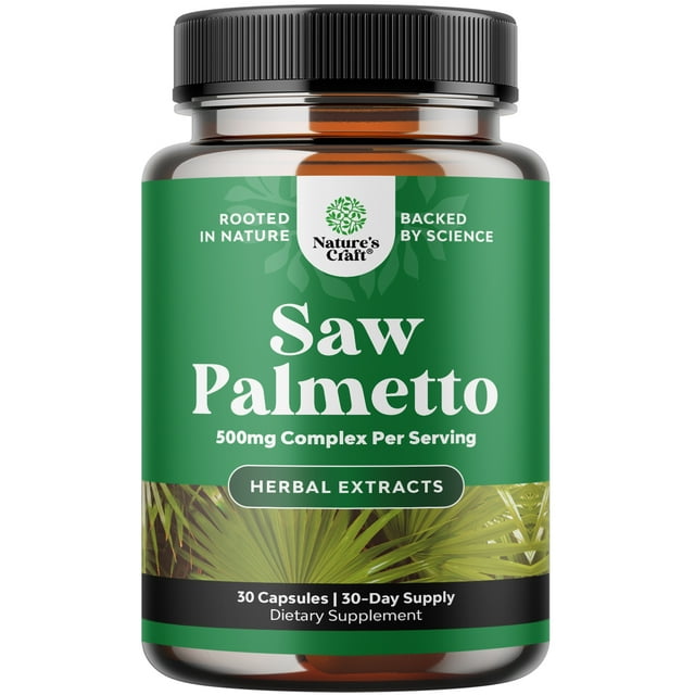 Pure Saw Palmetto Extract - Hair Growth Supplement with Anti-Aging ...