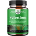 thumbnail image 1 of Yeast Free Selenium 200mcg Capsules - High Potency Selenium Supplement for Immunity Antioxidant and Thyroid Support Essential Trace Mineral - Vegan Non-GMO & Made in The US - 100 Count, 1 of 10