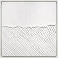 thumbnail image 1 of Pure Serenity Heavily Textured Hand Painted White Framed Canvas Wall Art, 1 of 10