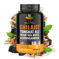 thumbnail interactive-video image 1 of Pure Shilajit Capsules – Organic Shilajit for Men & Women with Tongkat Ali, Ashwagandha, Irish Sea Moss, Magnesium, Zinc, PQQ, Black Pepper Extract & Boron – Natural Energy and Vitality Booster, 1 of 8