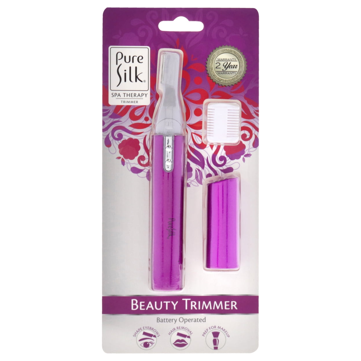 Pure Silk Micro Trimer Battery by Barbasol for Women 2 Pc Beuty