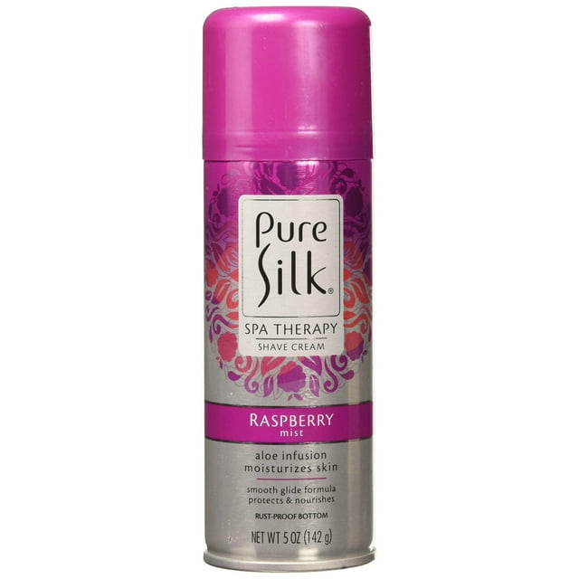 Pure Silk Raspberry Mist Shave Cream for Women, 5 OZ