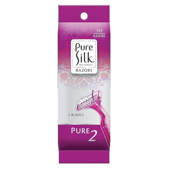 Pure Silk Razors Twin Premium Disposable Razor 10 Count, 1 Ea