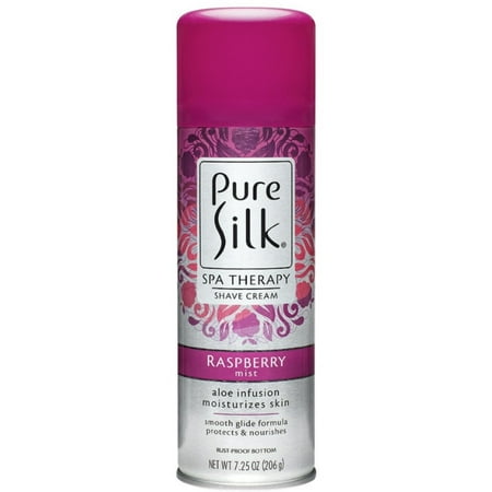 Pure Silk Spa Therapy Shave Cream, Raspberry Mist, 7.25 oz (Pack of 2)