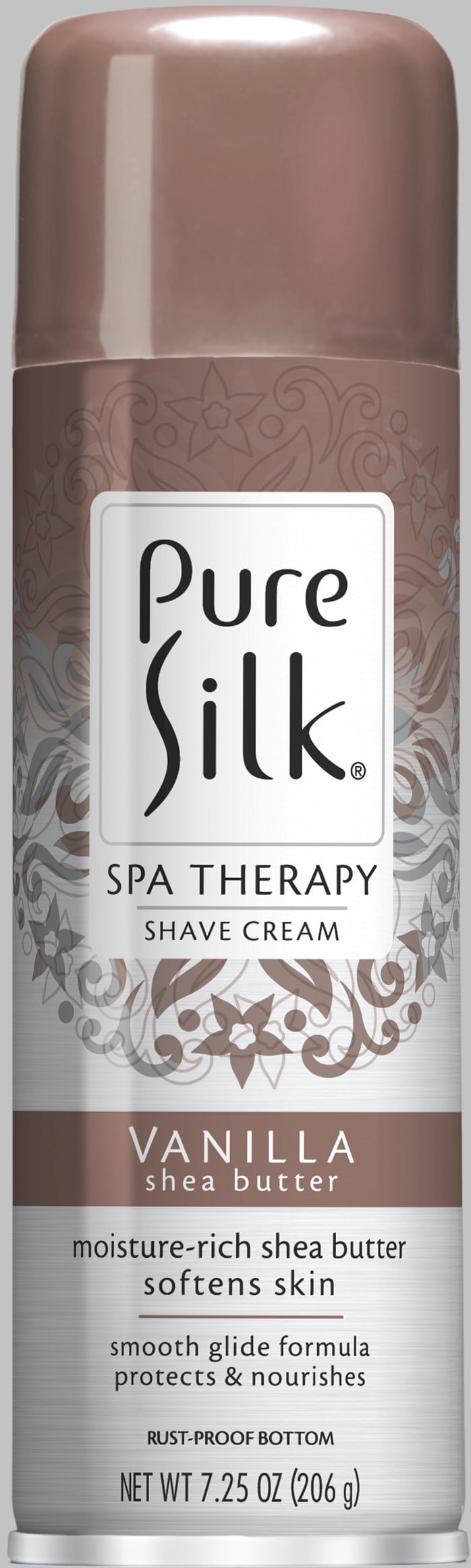 Pure Silk Vanilla Shea Butter Spa Therapy Shave Cream for Women, 7.25 ounces