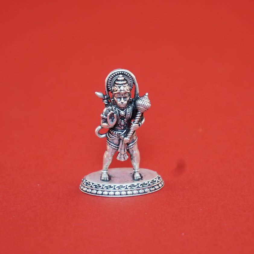 Pure Silver Antique Hanuman Idol 7.55g, Pure Silver Hanuman Ji Idol For