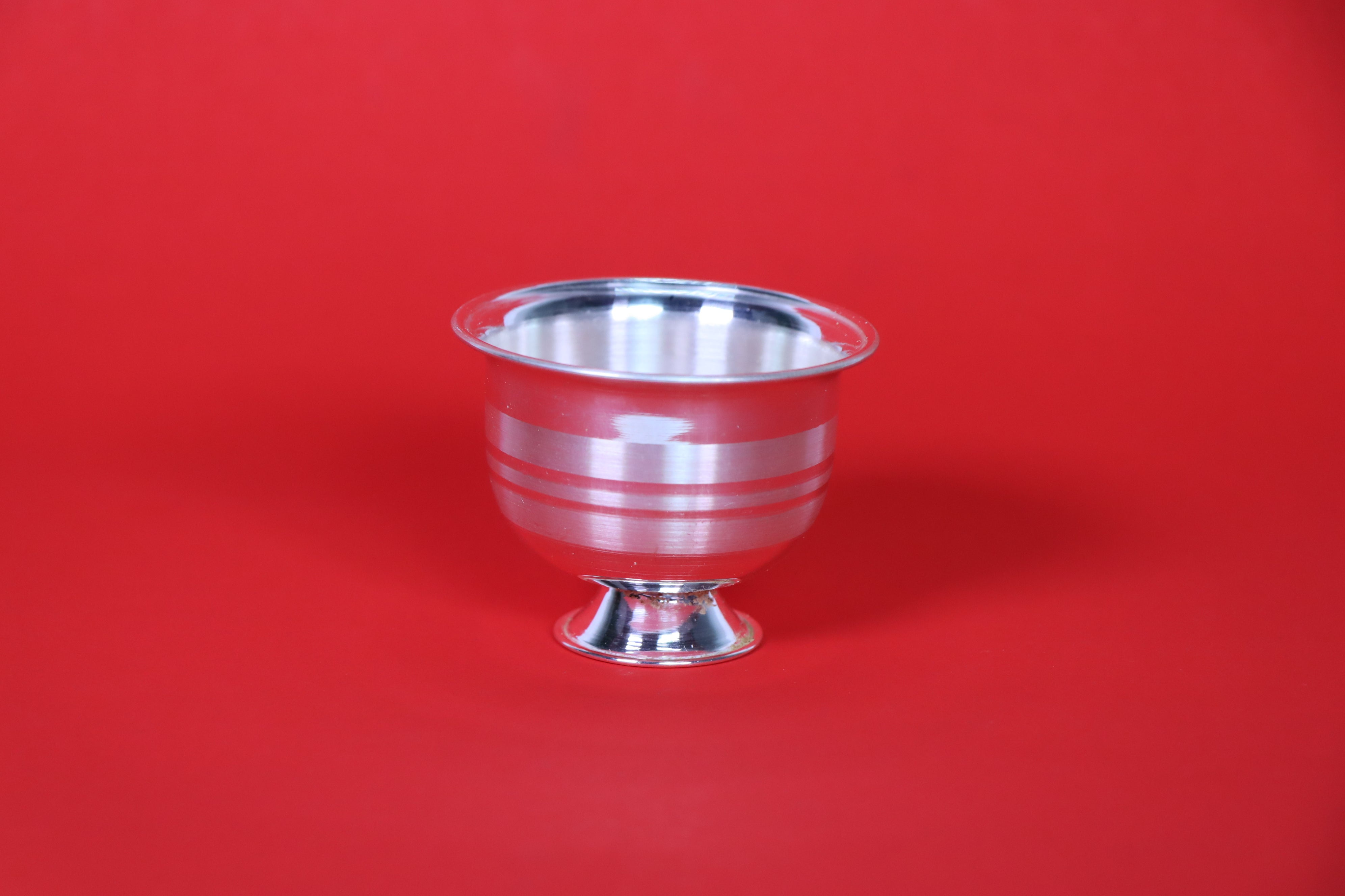 Pure Silver Bowls with Engraved Lines 26.4g, Silver Bowl For Puja