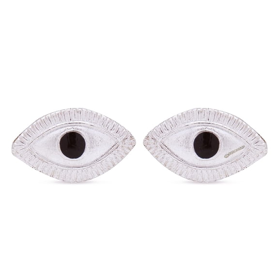 Pure Silver Eyes for Puja Temple Set of 2