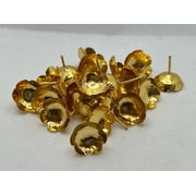 Pure Silver Gold Plated Flowers 57g Pack of 108 for Pooja, Temple Decor & Gifting