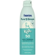Coppertone Pure and Simple Kids Spray Sunscreen, SPF 50, 5 oz