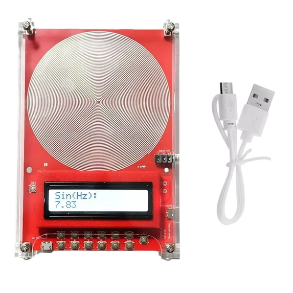 Pure Sine Wave 7.83Hz Schumann Wave Generator With Usb Cable, Red 1 ...