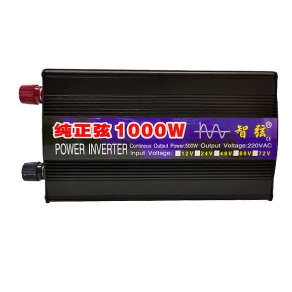 Pure Sine Wave Inverter 1000W 2000W 2600W Power DC 12V 24V To AC 110 220 Voltage 50-60Hz Converter Solar Car Inversor With LED ,High-Efficiency Power Supply