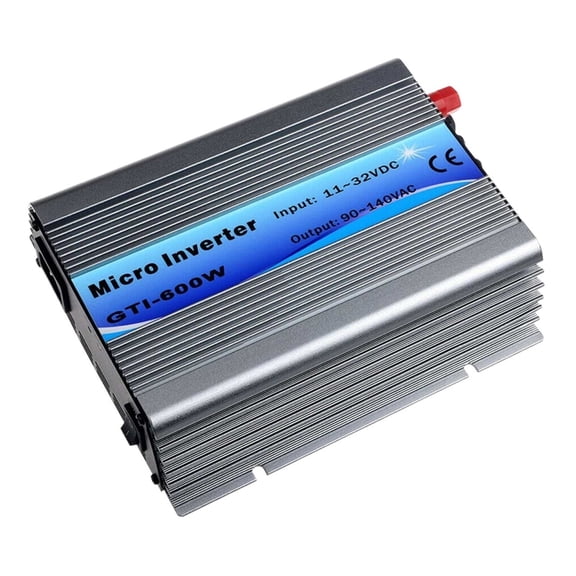 Pure Sine Wave Inverter 120-600W 50Hz/60Hz Auto MPPT Solar Grid Tie Microinverter DC11-32V To AC Pure Sine Wave Inverter Fan Cooling ,High-Efficiency Power Supply