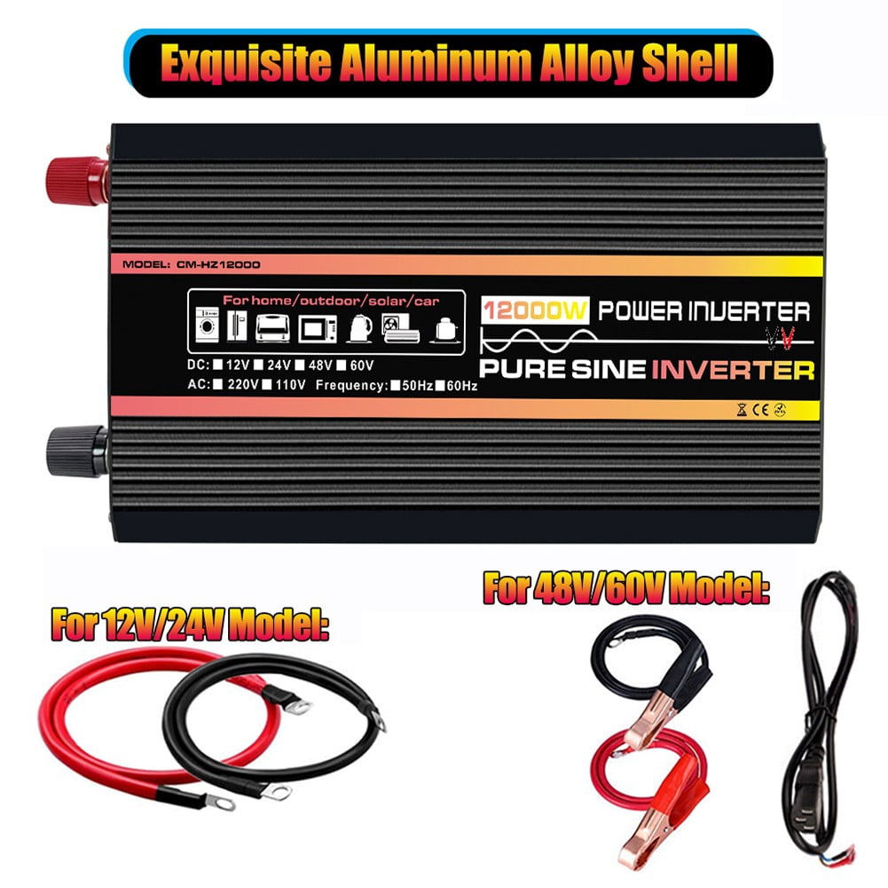 Pure Sine Wave Inverter 12000W LED Display Car Inverter Voltage ...