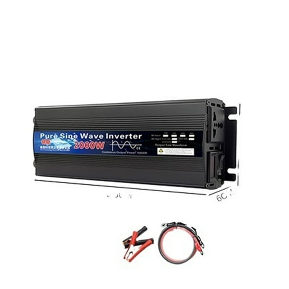 Pure Sine Wave Inverter 12V 24V 110 220 1000w 2000w 2600w Inversor 12V 48V To 220 Power Solar Inverter Converter LED Display ,High-Efficiency Power Supply