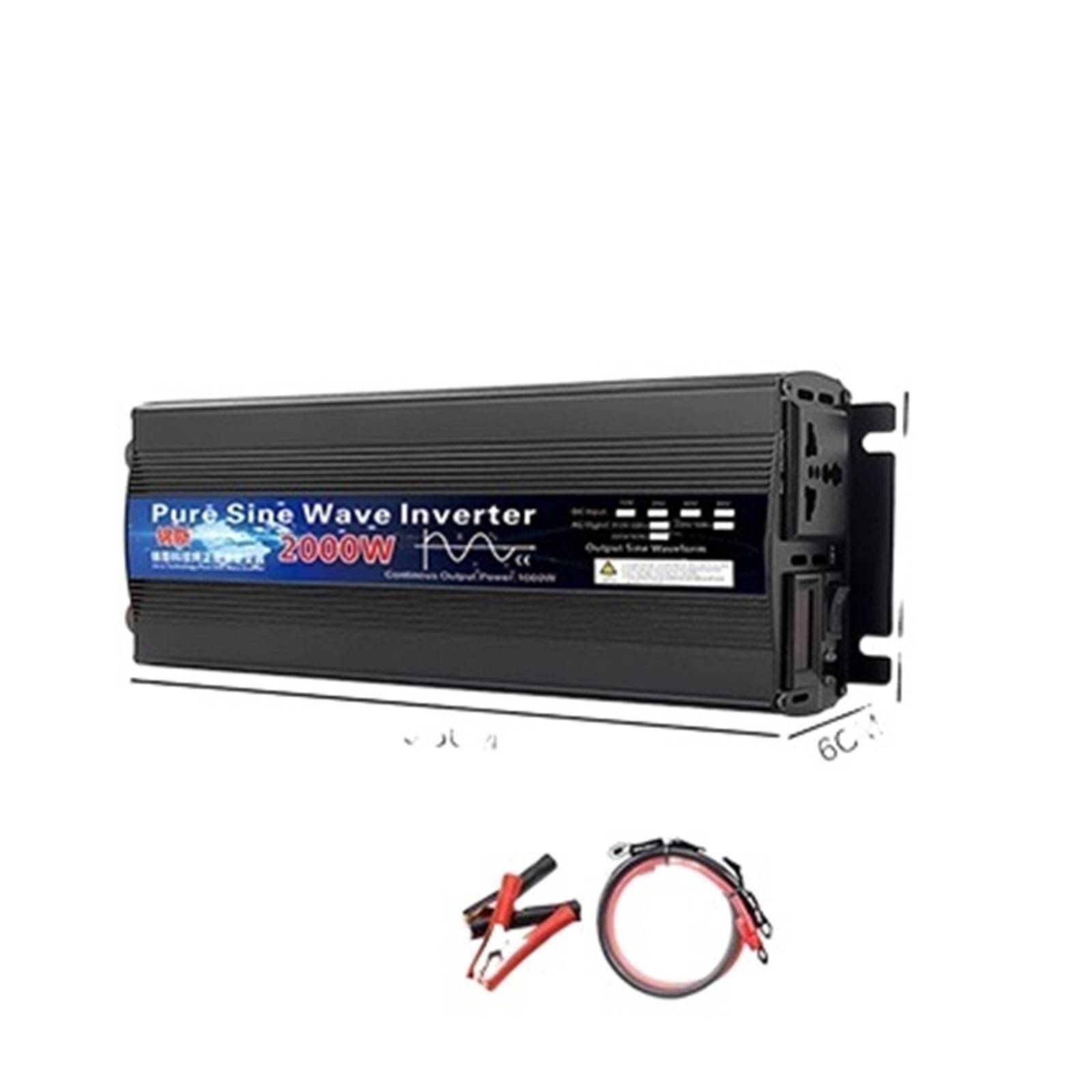Pure Sine Wave Inverter 12V 24V 110 220 1000w 2000w 2600w Inversor 12V 48V To 220 Power Solar Inverter Converter LED Display ,Powerful Output