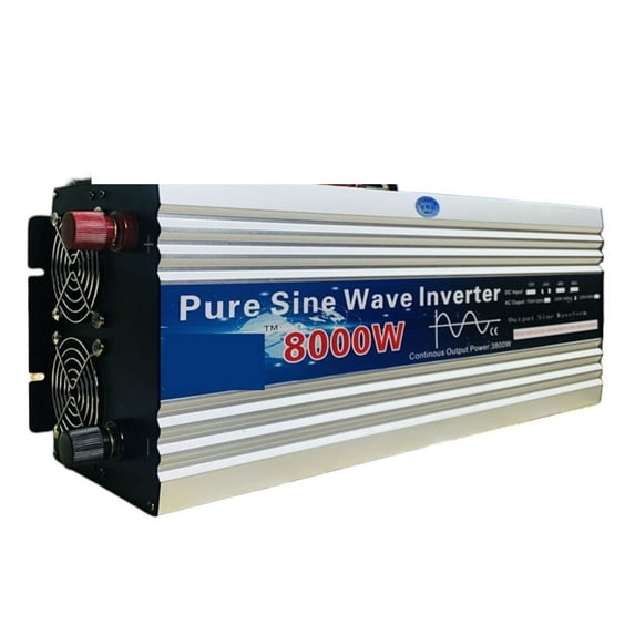 Pure Sine Wave Inverter 12V/24V 220 8000W Voltage Transformer Solar Power Inverter DC 12V to AC 220 Converter LED Display ,Wide Usage
