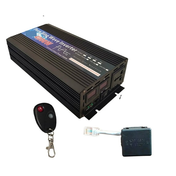 Pure Sine Wave Inverter 12V 24V 48V 60V 3000w 4000w Voltage Solar Power Inverter 12V Converter With Remote Control DIY ,Powerful Output