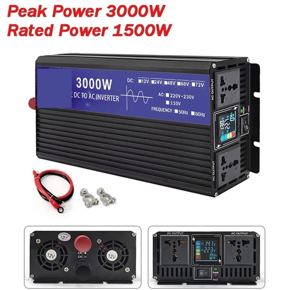 Pure Sine Wave Inverter 12V 24V 48V 60V 72V To AC 5000W 4000W Solar ...