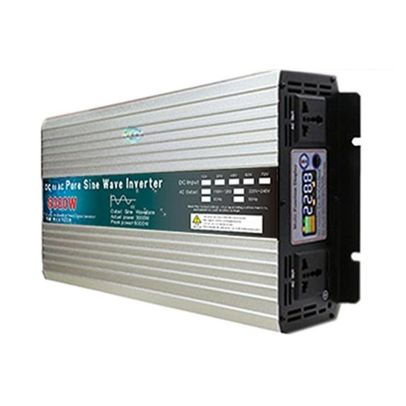 Pure Sine Wave Inverter 12V/24V/48V/60V To 110 220 6000W 8000W Voltage Transformer Converter Pure Sine Wave Power Solar ,Powerful Output