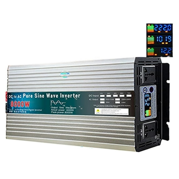 Pure Sine Wave Inverter 12V/24V/48V/60V To 110 220 6000W 8000W Voltage Transformer Converter Pure Sine Wave Power Solar ,Wide Usage