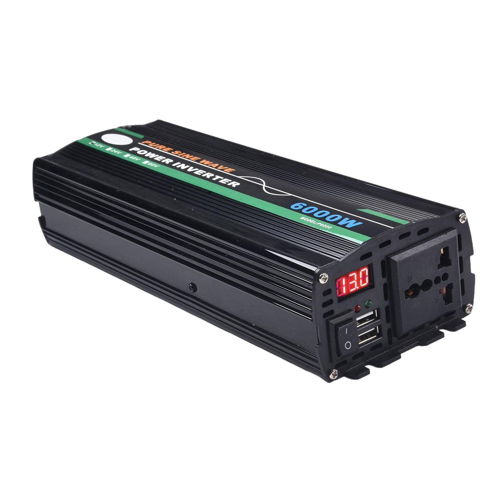 Pure Sine Wave Inverter 12V To 220V 6000W Dc To Ac Voltage Converter 12 220 Mini Car Power