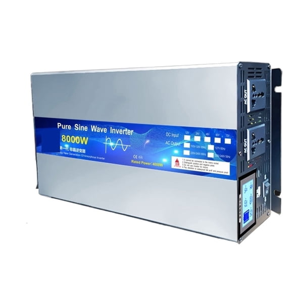 Pure Sine Wave Inverter 12v 220 DC 12V 24V 60V 72V To AC 110 220 Power Converter Solar Panel Inverter 6000W 3000W 8000W 4000W ,Powerful Output