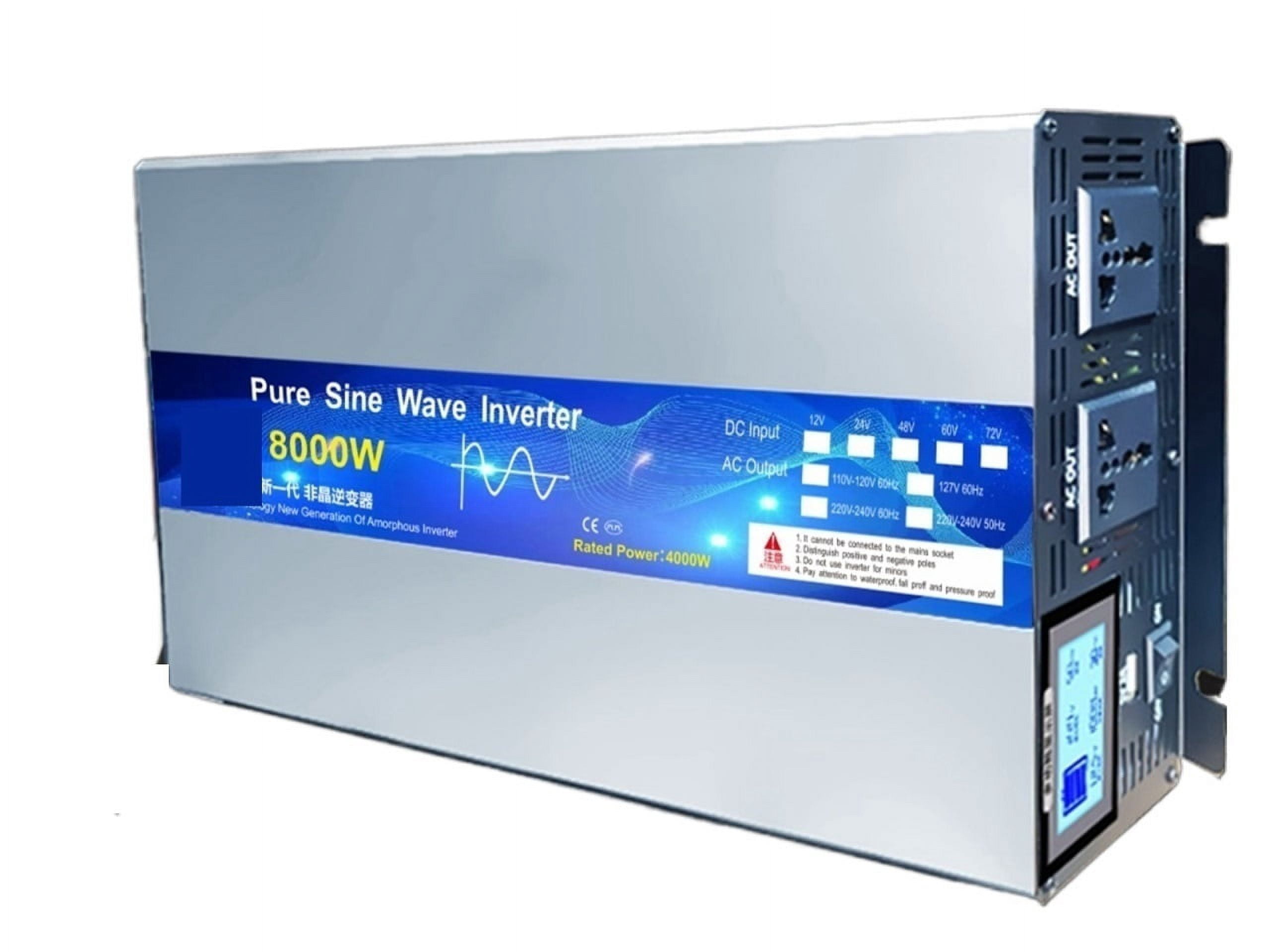 Pure Sine Wave Inverter 12v 220 DC 12V 24V 60V 72V To AC 110 220 Power Converter Solar Panel Inverter 6000W 3000W 8000W 4000W - Safe & Quiet