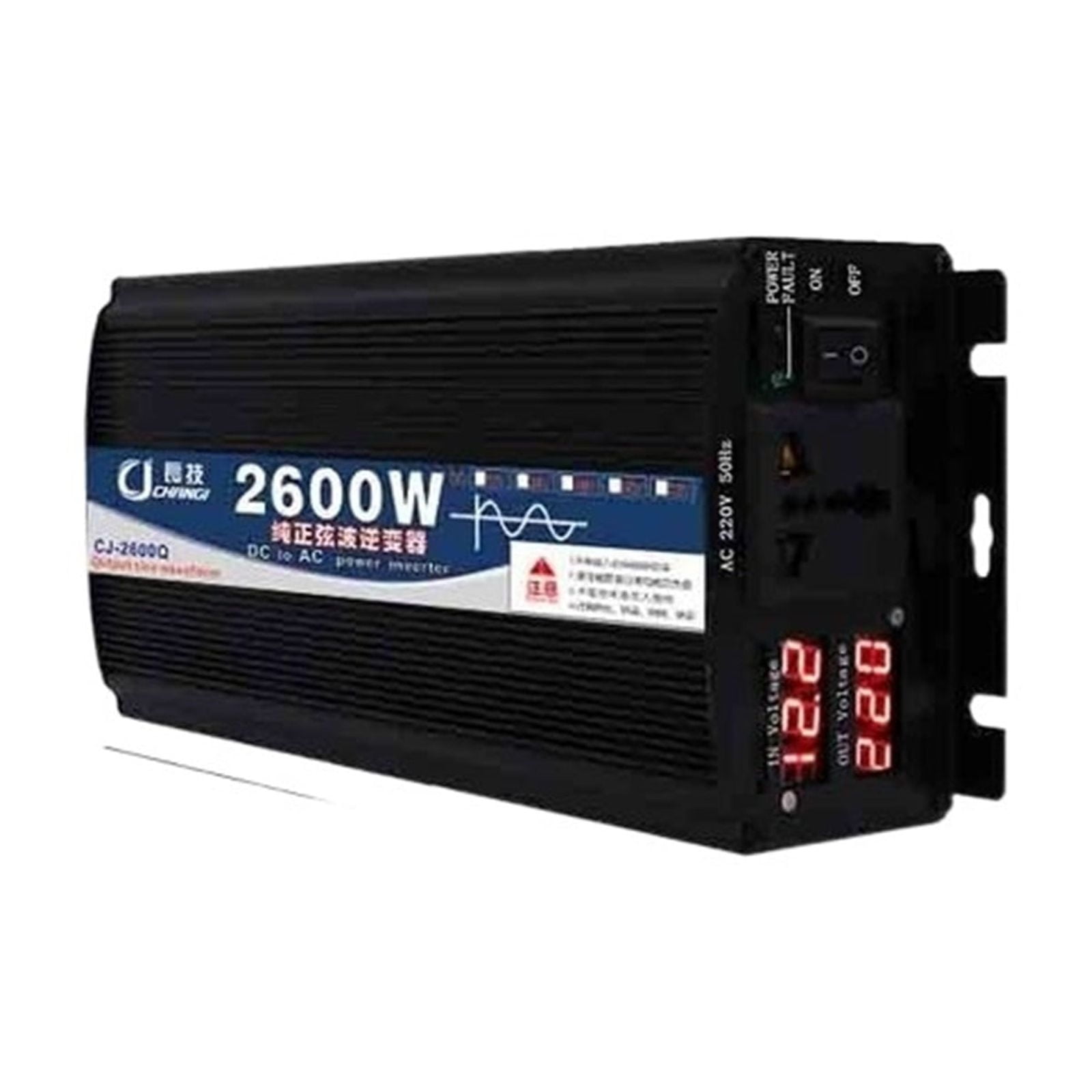 4000W Pure Sine Wave Power Inverter - Converts 24V DC To 110V AC - For Cars, Boats, Campers & Off-Grid Use With Multiple Protections