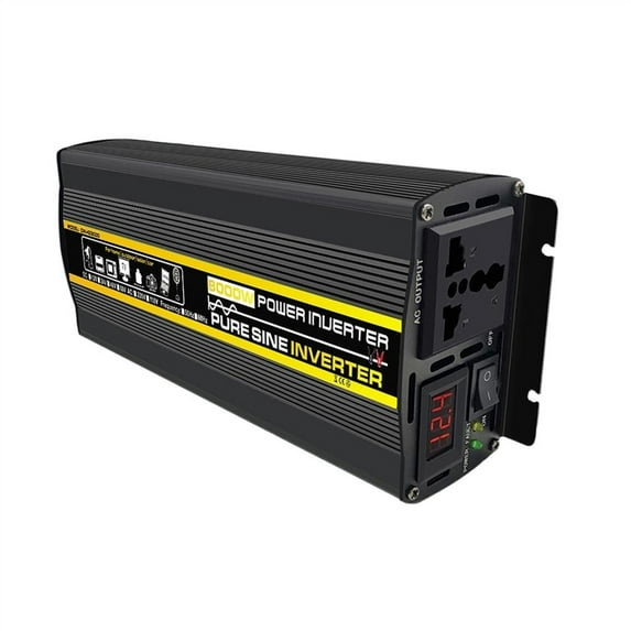 Pure Sine Wave Inverter 3000W 4000W 6000W 8000W Pure Sine Wave Inverter 12V 220 Power Converter Adaptor Home Solar Inverter Power Bank For Truck Outdoor ,Wide Usage