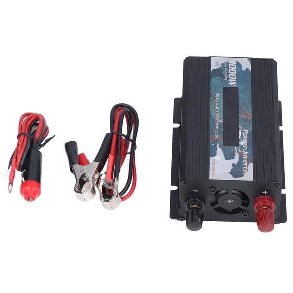 Pure Sine Wave Inverter 3000W DC 12V to AC 110V Smart Power Converter for Car and Home Appliance