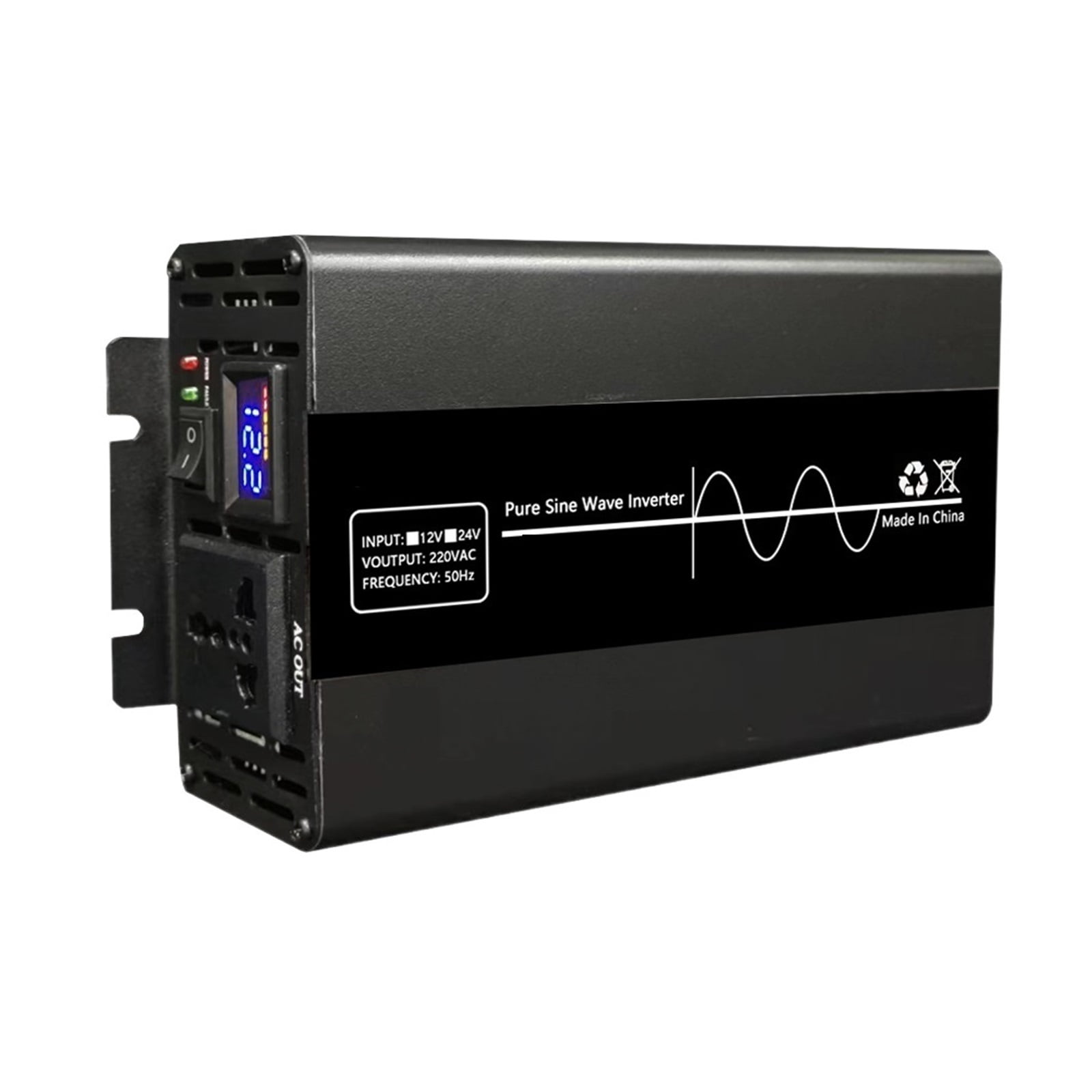 Pure Sine Wave Inverter 5000W 8000W 12V/24V Power Converter Adapter Solar 220 Inverter Car Outdoor Camping Power Converter ,Powerful Output