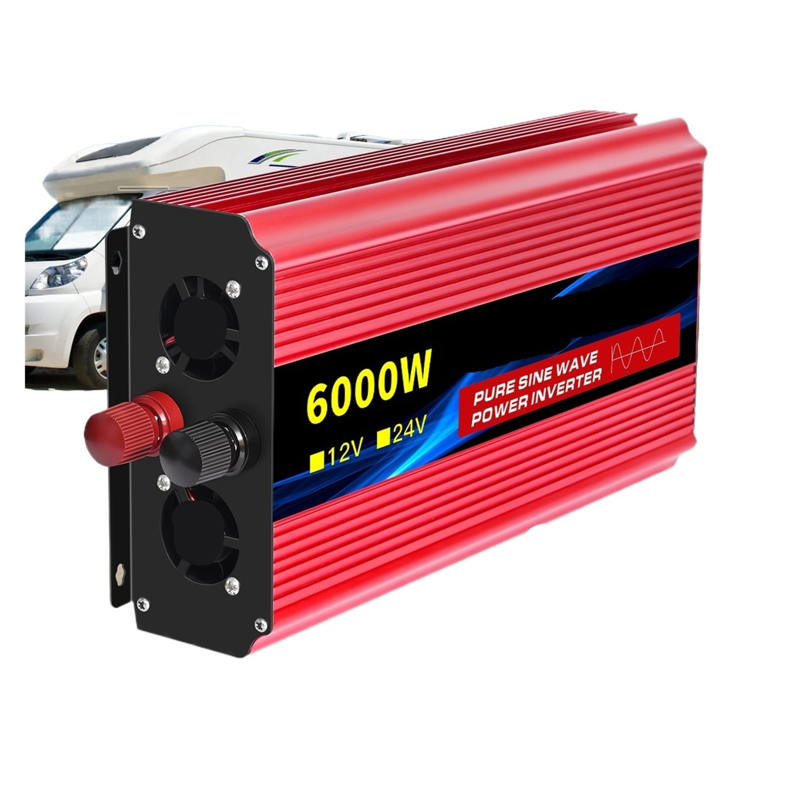 Pure Sine Wave Inverter 6000W Household Portable Digital Display