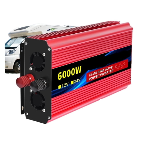 Pure Sine Wave Inverter 6000W Household Portable Digital Display