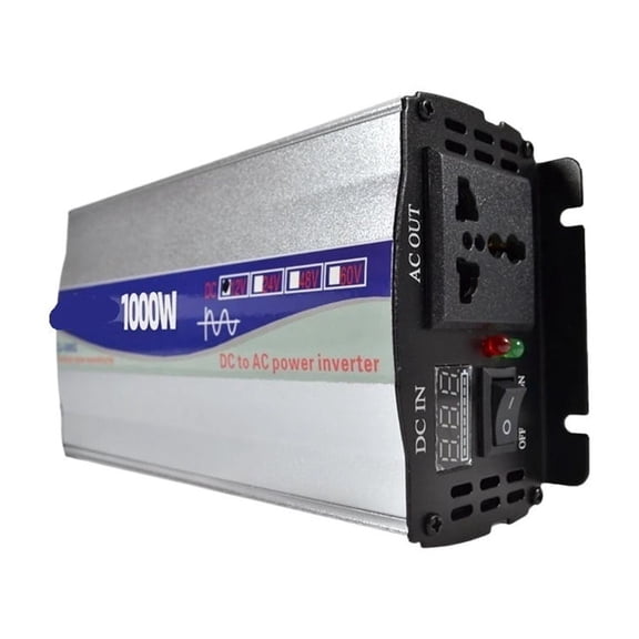 Pure Sine Wave Inverter AC to DC Power 500W 1000W Solar Car Inverters Single Digital Display Converter ,Protect Your Appliances