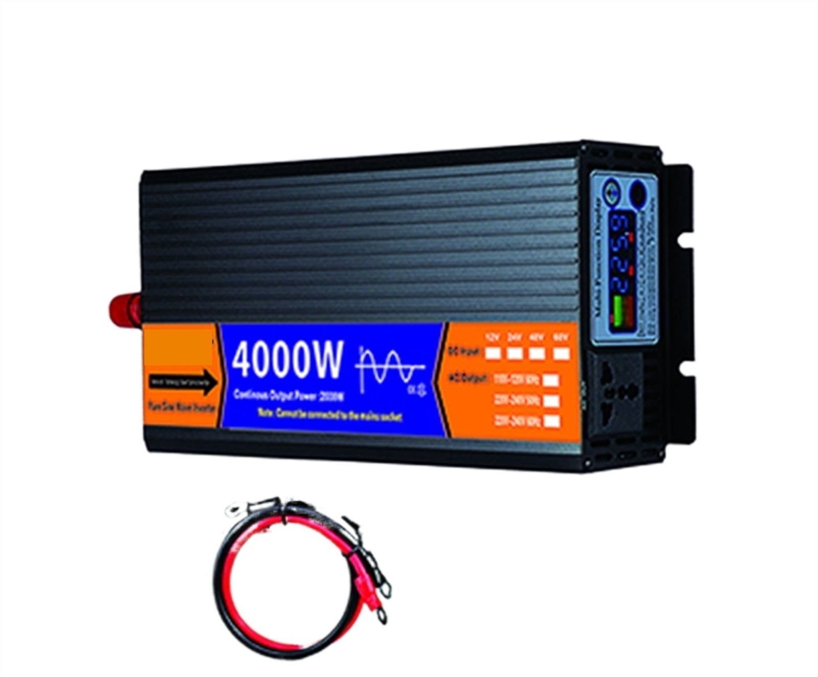 Pure Sine Wave Inverter DC 12V / 24V / 48V / 60V To AC 2000W 3000W 4000W 5000W Voltage Transformer Solar LCD Inverter ,Fast and Efficient