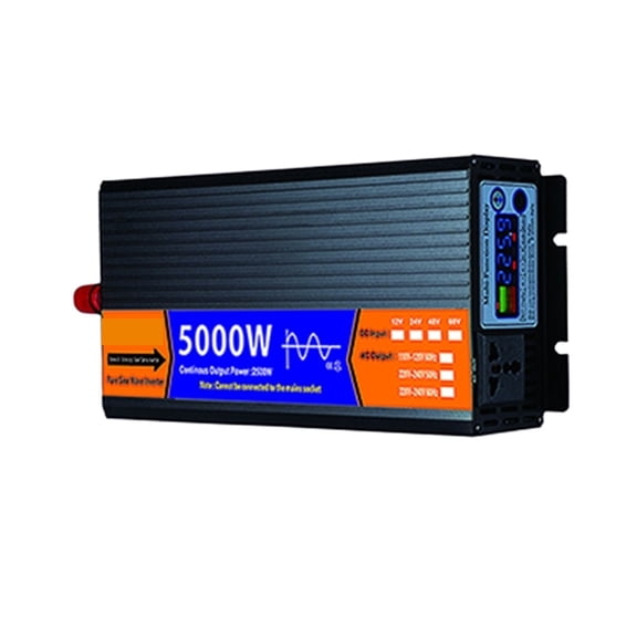 Pure Sine Wave Inverter DC 12V / 24V / 48V / 60V To AC 2000W 3000W 4000W 5000W Voltage Transformer Solar LCD Inverter ,Wide Usage
