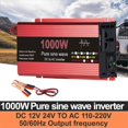 Pure Sine Wave Inverter DC 12V 24V To AC 110V 220V Voltage 1000W 1600W