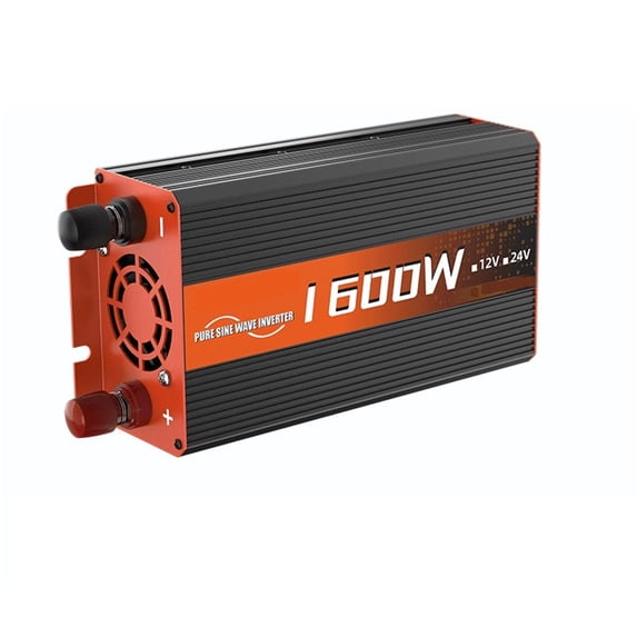 Pure Sine Wave Inverter DC 12V To AC 220 60HZ 1600W LED Converter ...