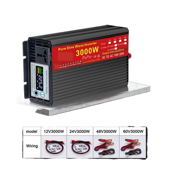 Pure Sine Wave Inverter DC 12v/24v To AC 220V 2000W 3000W 4000W 5000W Voltage Transformer Power Converter Solar Inverter ,Wide Usage
