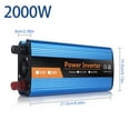 Pure Sine Wave Power Inverter 2000W Dc 12V To Ac 110V 120V 2 Usb 2 Sockets