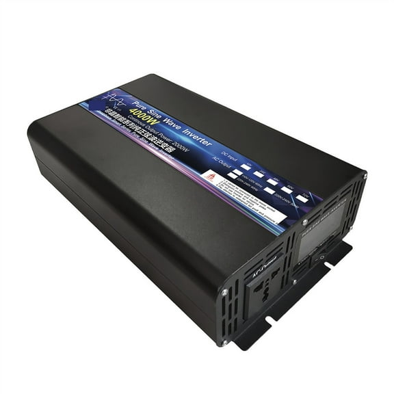 Pure Sine Wave Power Inverter 4000W 5000W DC 12V 24V 48V To AC Inverter Remote Control Solar Car Inverter Transformer Converter ,High Power