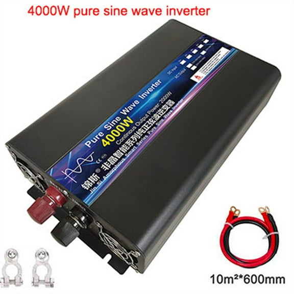 Pure Sine Wave Power Inverter 4000W 5000W DC 12V 24V 48V To AC220V Portable Power Bank Converter Solar Car Inverter Transformer ,Fast and Efficient